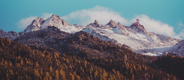 Adventure alpine alps blue sky